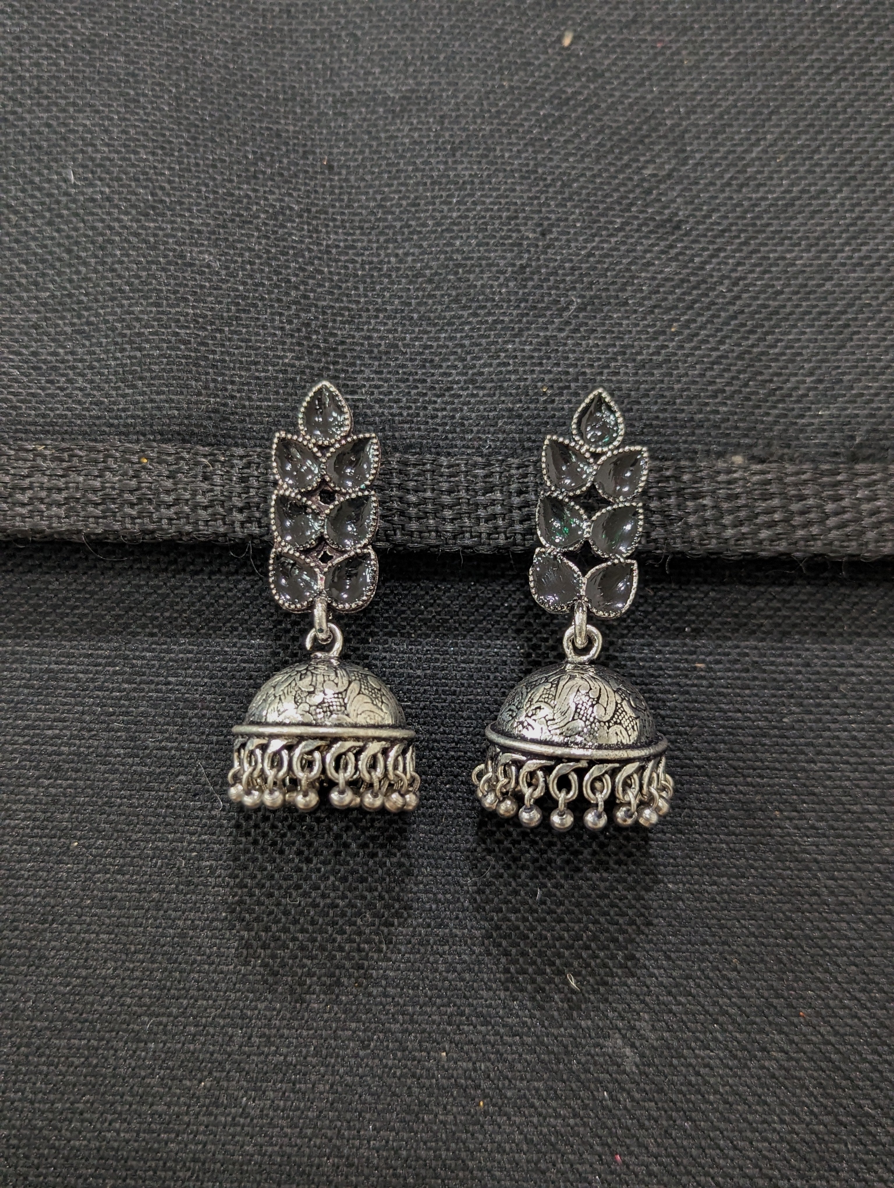Flipkart.com - Buy YVCREATION Ethnic Oxodise Silver Jhumka Earrings Set  Jewellery for Women and Girls Silver Jhumki Earring Online at Best Prices  in India